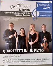 Konzert für Flöte, Violine, Klavier und Schlaginstrumente